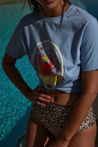 Blue Tops, T-Shirts And Bodysuits Women Balzac Paris Buy Tee-Shirt Bree Crabe Bleu Glacier