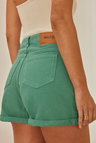 Women Skirts And Shorts Heavy-Duty Balzac Paris Green Short Maylone Vert