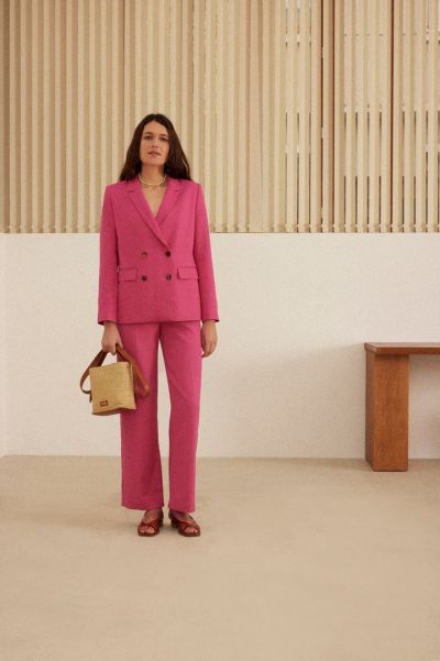 Suits And Sets Offer Women Balzac Paris Veste Naël Rose Pink