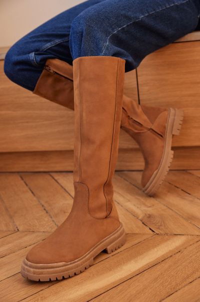 Craft Balzac Paris Brown Women Bottes Papaye Camel Ankle Boots