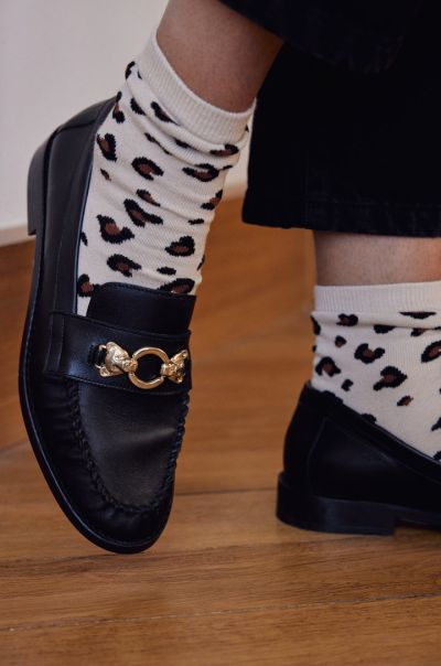 Fashionable Socks Chaussette Mapo Brown Women Balzac Paris