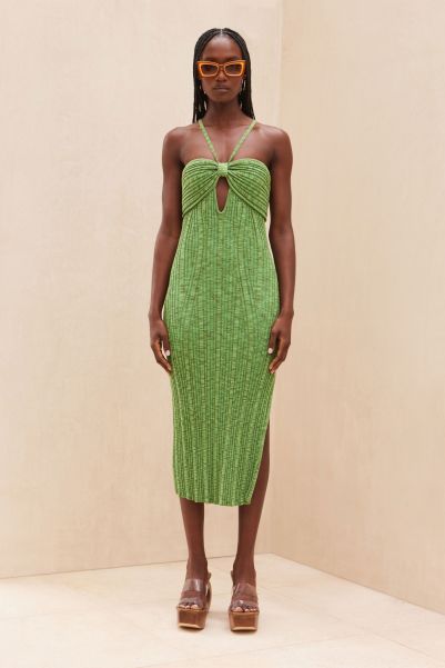 Flash Sale Elfreda Knit Dress - Emerald Cult Gaia Dresses Women Emerald