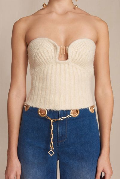 Women Knits Ellison Knit Top - Off White Cult Gaia Off White Dependable