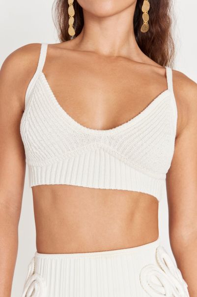Somage Knit Top - Off White Cult Gaia Women Clearance Off White Knits