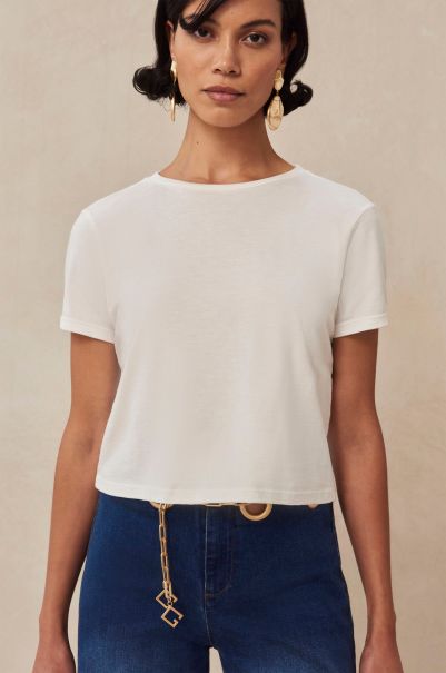 Cult Gaia Tee - Off White Tops Off White Buy Women
