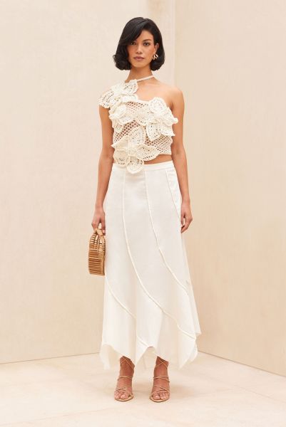 Cult Gaia Simple Alexis Skirt - Off White Women Off White Bottoms