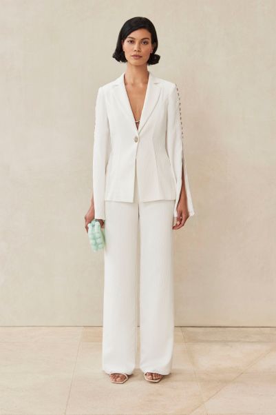Cult Gaia Store Carlotta Blazer - Off White Outerwear Off White Women