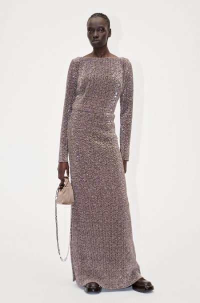Stine Goya Carsoni Dress - Holographic Sequin Dresses Women Price Drop
