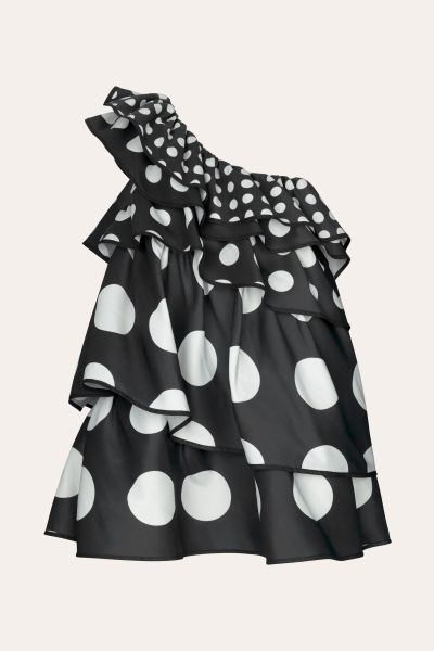 Glia Showpiece Dress - Dots Black Women Stine Goya Embody Dresses