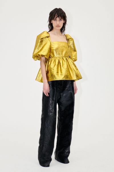 Stine Goya Tops & Shirts Intuitive Women Kinsley Top - Luminescent Gold