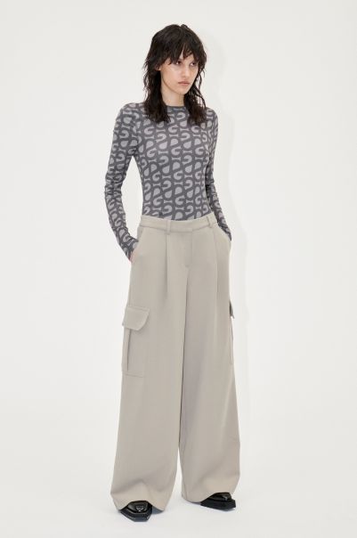 Ergonomic Stine Goya Juno Blouse - Sg Logo Grey Women Tops & Shirts