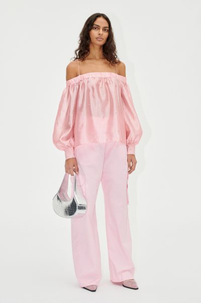Women Top Augie Blouse - Rose Quartz Stine Goya Tops & Shirts