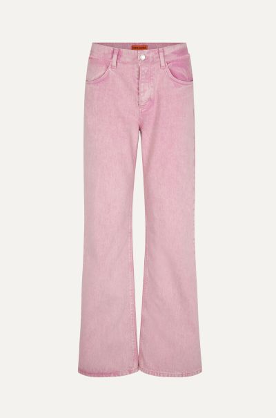 Pants Women Stine Goya Joelle Denim Pants - Washed Pink Natural