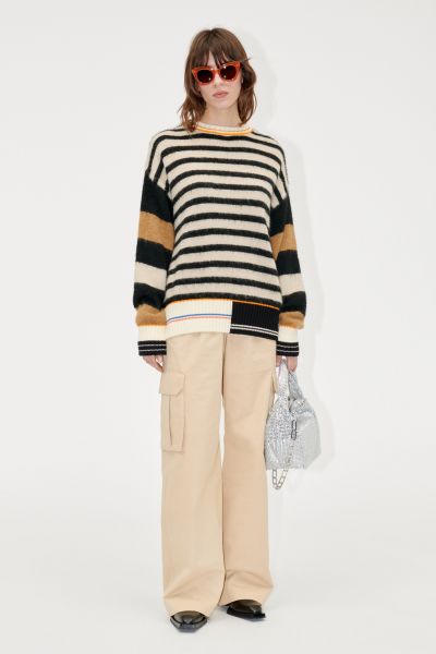 Shea Sweater - Multicolour Stripes Women Stine Goya Secure Knitwear