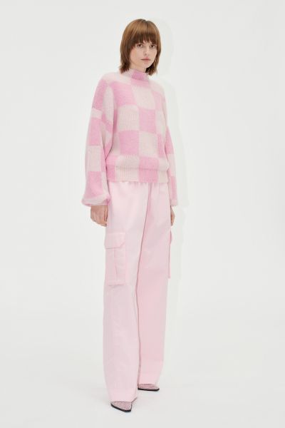 Stine Goya Budget Women Knitwear Adonis Sweater - Orchid Check