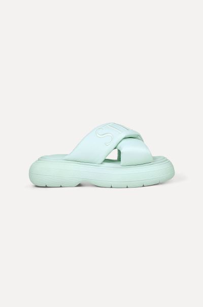 Bubble Sandals - Aqua Mint Women Swimwear New Stine Goya