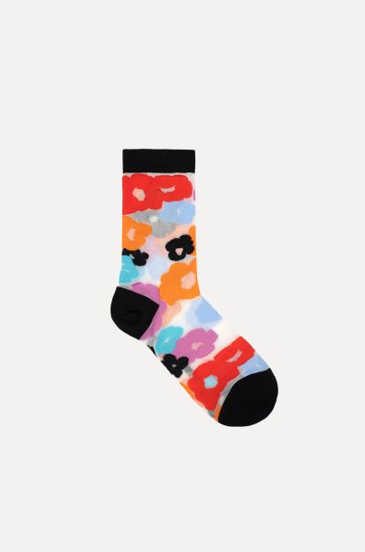 Stine Goya Iggy Socks - Tie Dye Floral Day Convenient Socks & Tights Women
