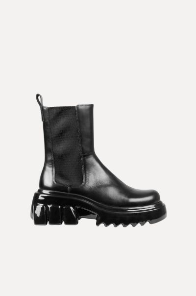 Now Zurick Boots - Jet Black Shoes Stine Goya Women