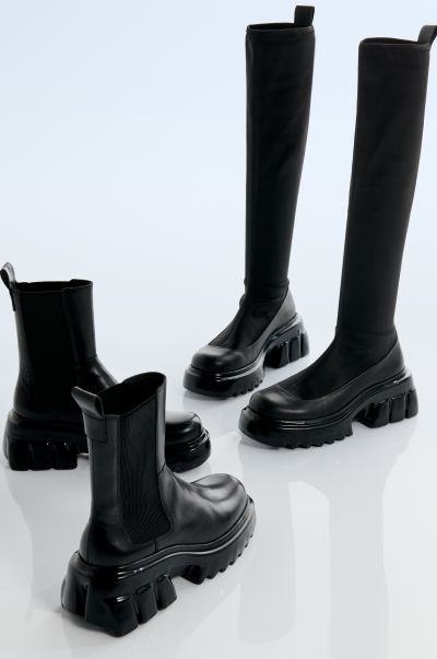 Women Inviting Colorado Boots - Jet Black Stine Goya Shoes