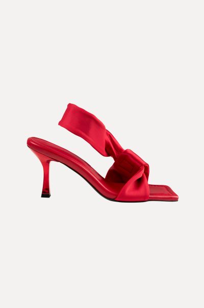 Stine Goya Shoes Jet Set Heels - Fiery Red Women Practical